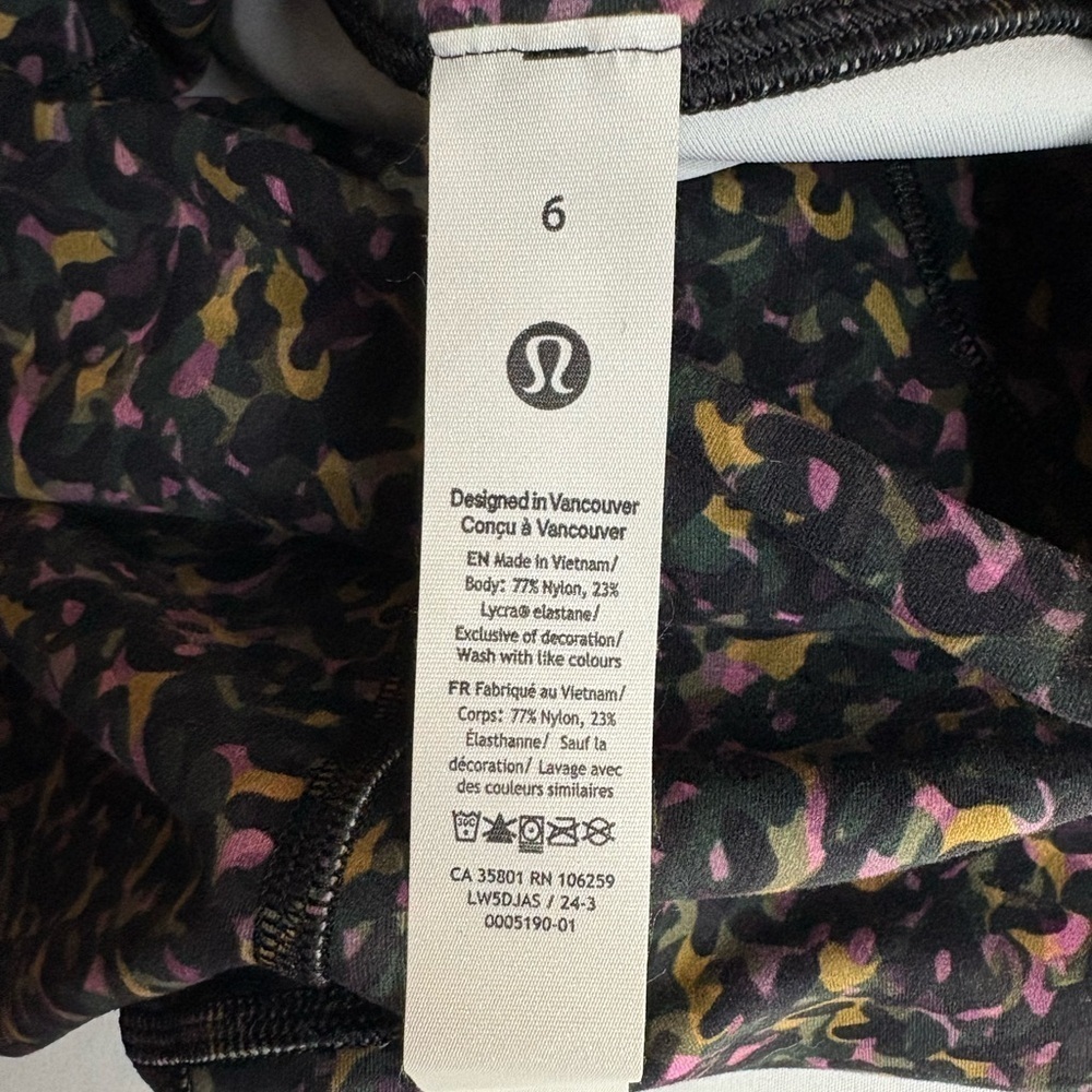 Lululemon Wunder Train High-Rise Tight 28" Fluctuate Micro Pink Multi - Picture 7 of 11